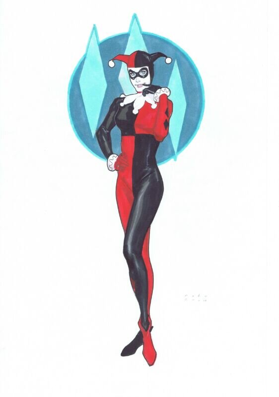 Phil Noto Harley Quinn - Illustration originale