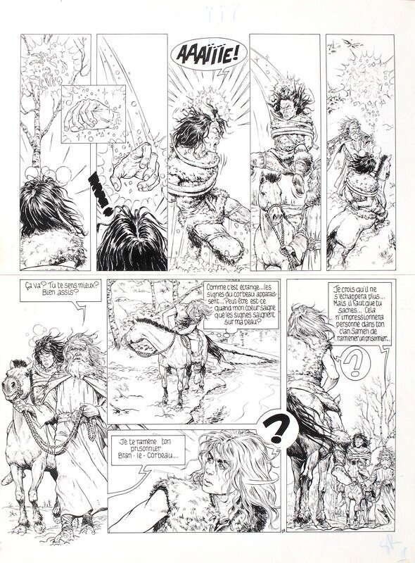 Bran par Philippe Delaby, Jean-Luc Vernal - Planche originale