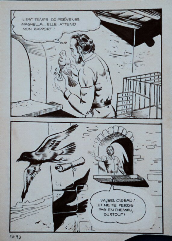 Maghella #13 P93 par Dino Leonetti - Planche originale