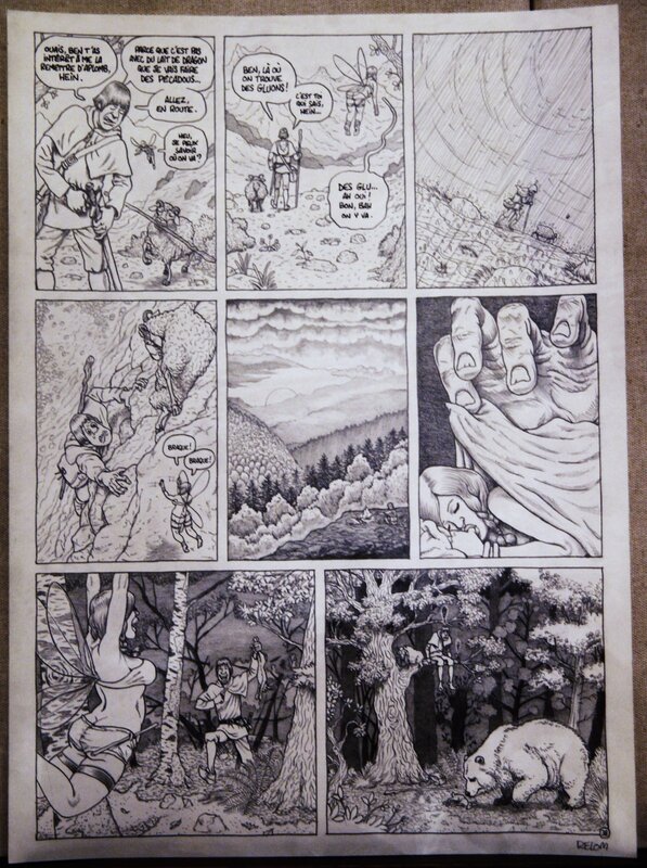 Relom, Traquemage dans les bois planche 38 ... hilarante histoire d'heroic féetaysie - Planche originale