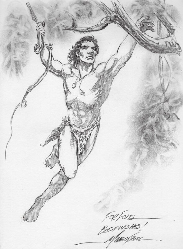 Mike Grell Tarzan - Dédicace