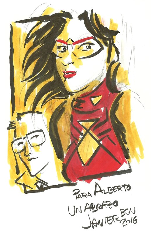 Spiderwoman by Javier Rodríguez - Sketch