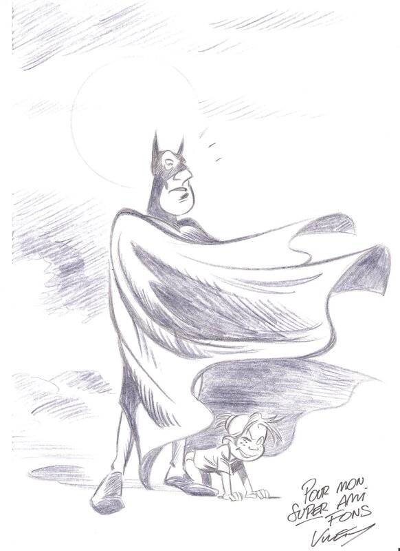 Jean-Marc Krings Violine et Batman - Sketch