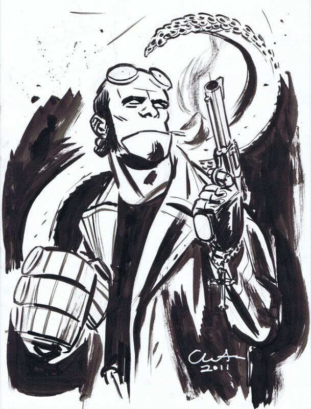 Paul Azaceta Hellboy - Sketch