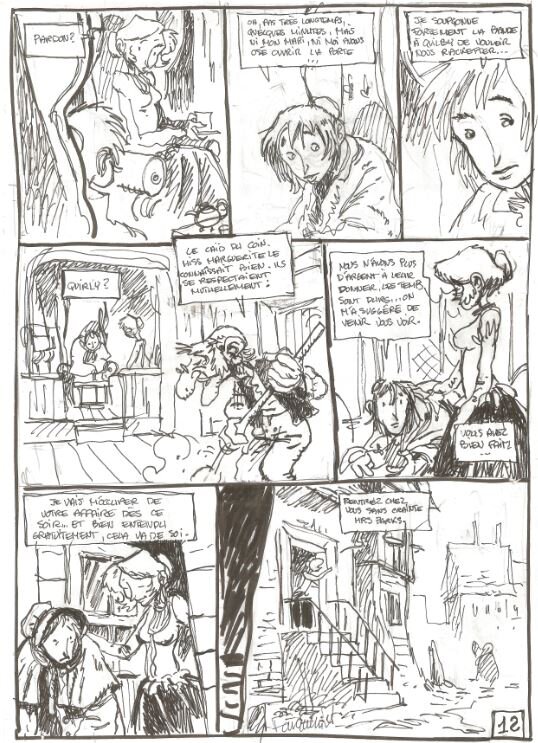 Xavier Fourquemin, Miss Endicot page original - Comic Strip