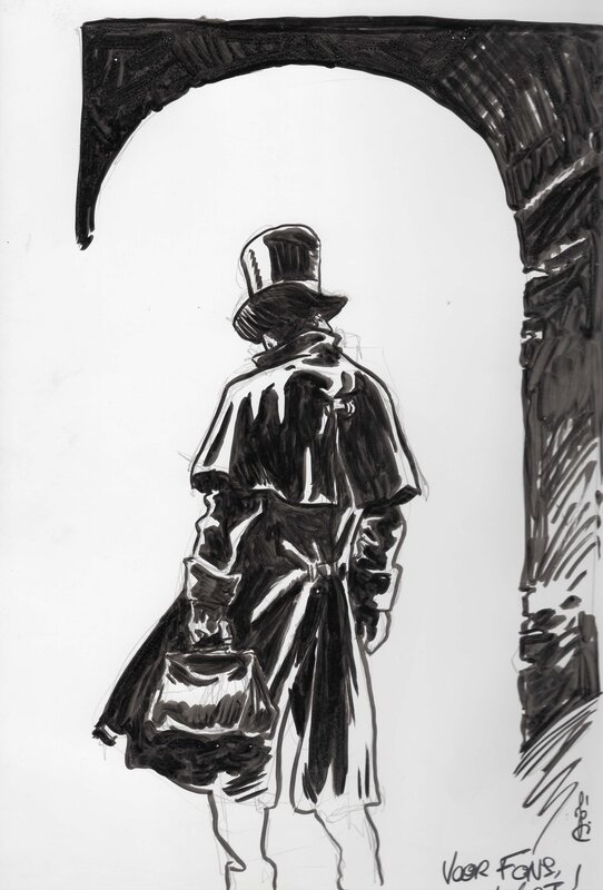 Jean-Charles Poupard Jack the Ripper - Sketch