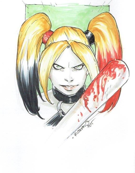 Romano Molenaar Harley Quinn - Dédicace