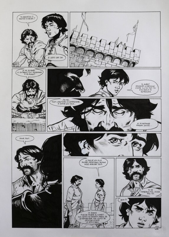 Horacio T3 Page 38 par Nicolas Siner - Planche originale