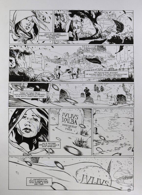 Horacio T3 Page 57 par Nicolas Siner - Planche originale