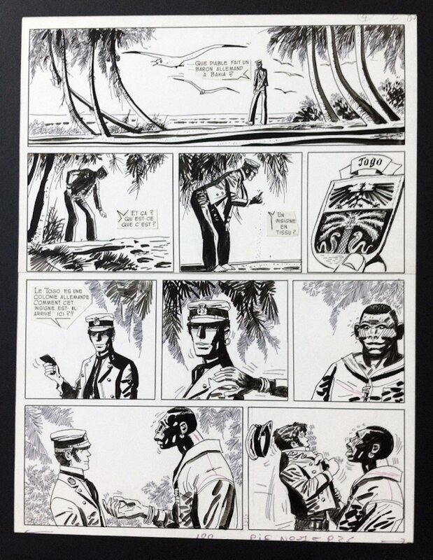 Pratt, Corto Maltese, L'aigle du Brésil - Planche originale