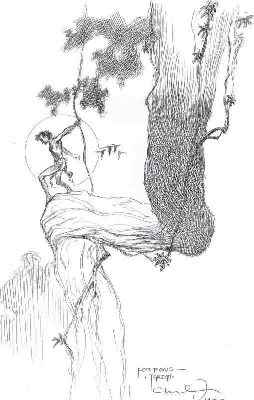 Charles Vess Tarzan - Sketch