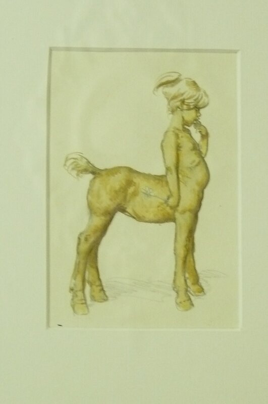 Centauresse/epoxy par Paul Cuvelier - Illustration originale