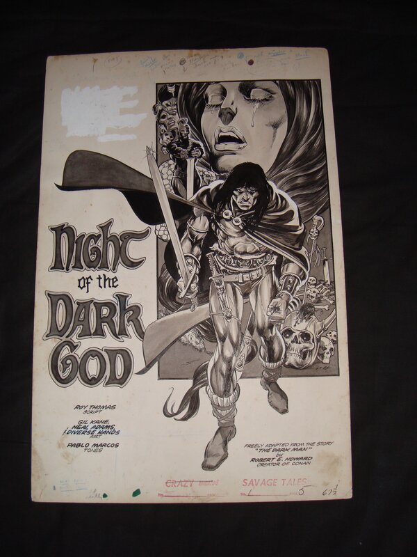 Gil Kane, Neal Adams, Pablo Marcos, Conan the night of the dark god - Comic Strip