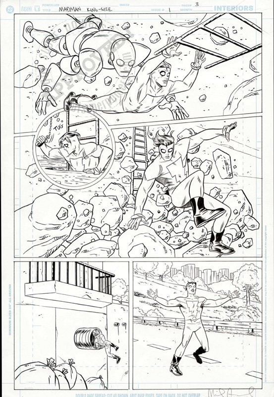 Mike Allred Madman Kingsize special pg. 3 - Planche originale