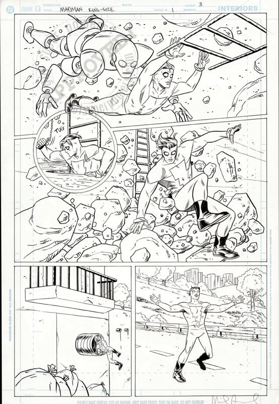 Mike Allred Madman Kingsize special pg. 3 - Planche originale