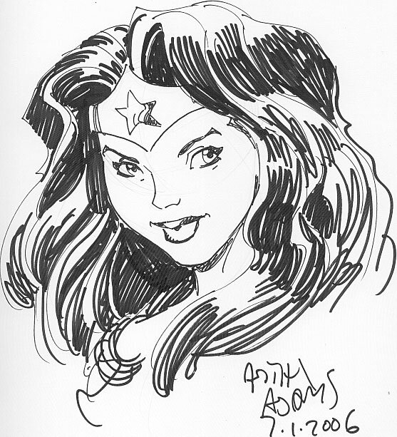 Arthur Adams Wonder Woman - Sketch