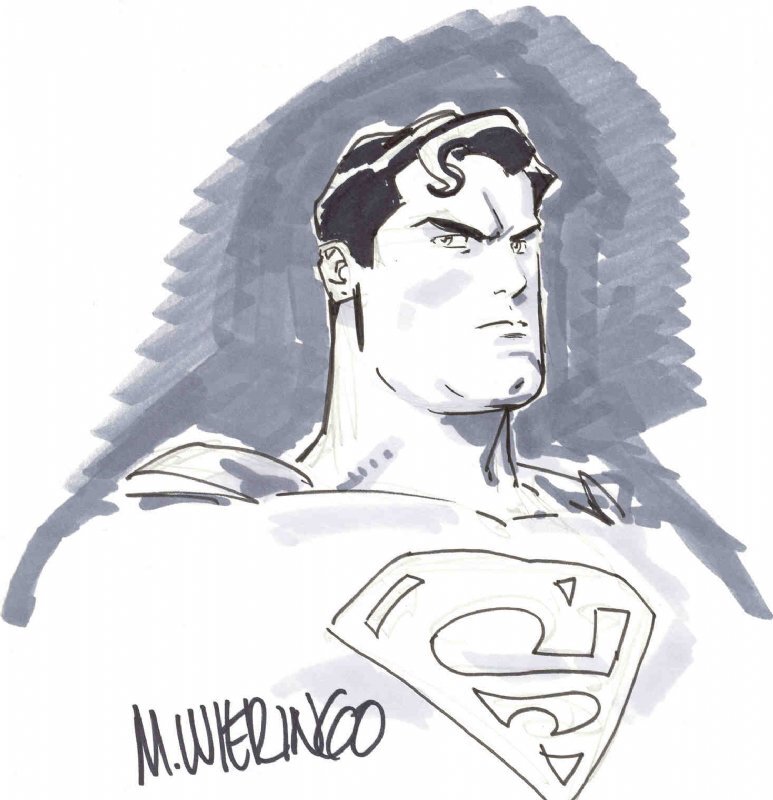 Mike Wieringo Superman - Sketch