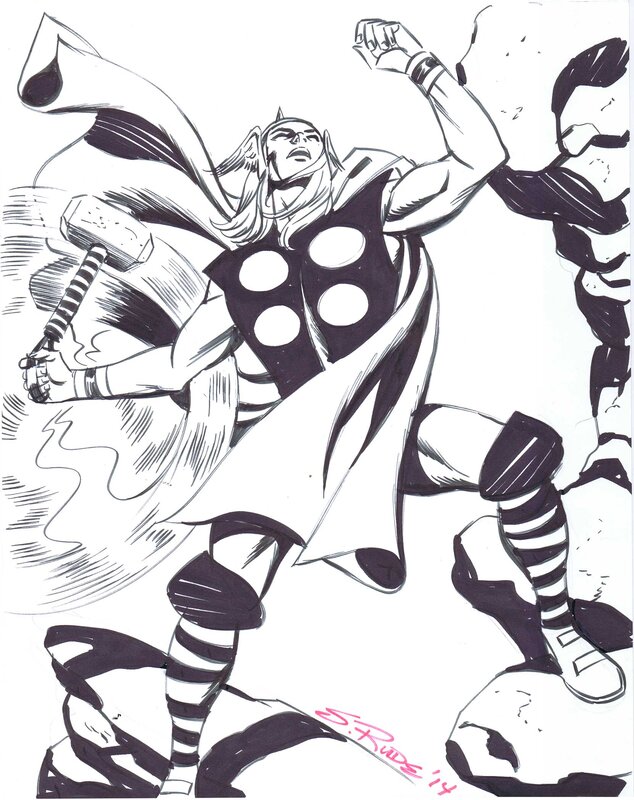 Stve Rude Thor - Illustration originale