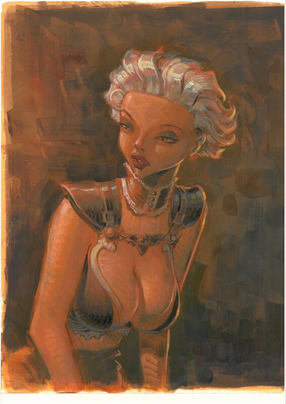 Jean-Baptiste Andréae, 2015 - JB Andreae - Manie Ganza - Femme Chocolat - Illustration originale