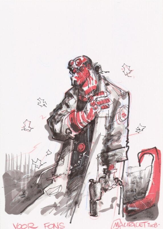 Mauricet Hellboy - Sketch