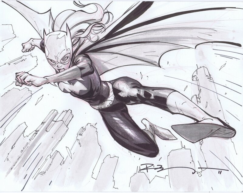 Ryan Benjamin Batgirl - Original Illustration