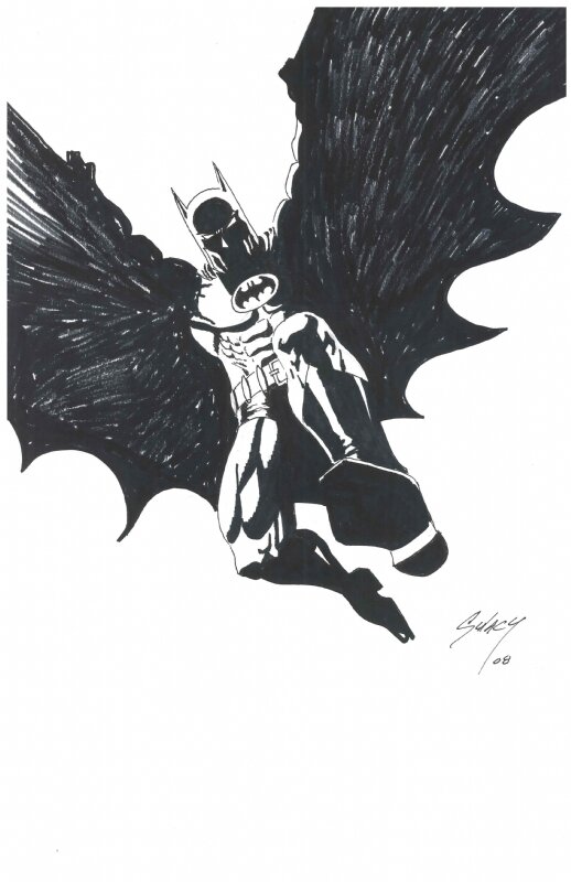 Paul Gulacy Batman - Original Illustration