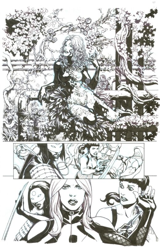 Jesus Saiz Birds of Prey # 2 pg. 20 - Planche originale