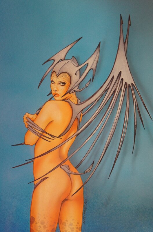 Pin-Up par Sorgone et Arhkage - Illustration originale