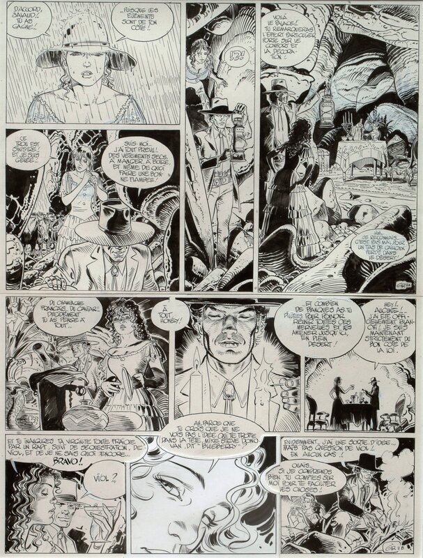 Jean Giraud, Jean-Michel Charlier, Blueberry  - Tome 23 -Arizona Love - Planche originale