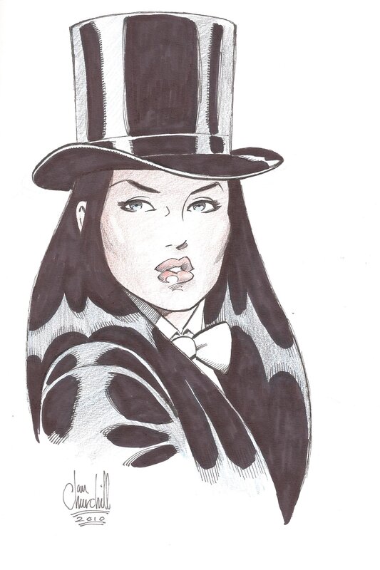 Ian Churchill Zatanna - Original Illustration