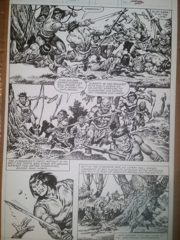 Conan 100 p26 par John Buscema, Ernie Chan - Planche originale