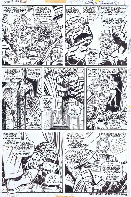 John Buscema, Joe Sinnott, 1972-03 Buscema/Sinnott: Fantastic Four #120 p06 - Comic Strip