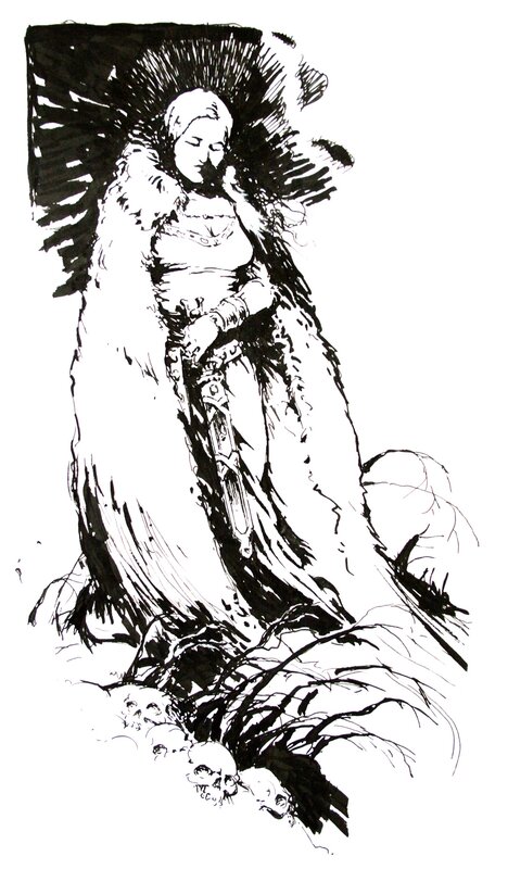 Valkyrie by Régis Moulun - Original Illustration