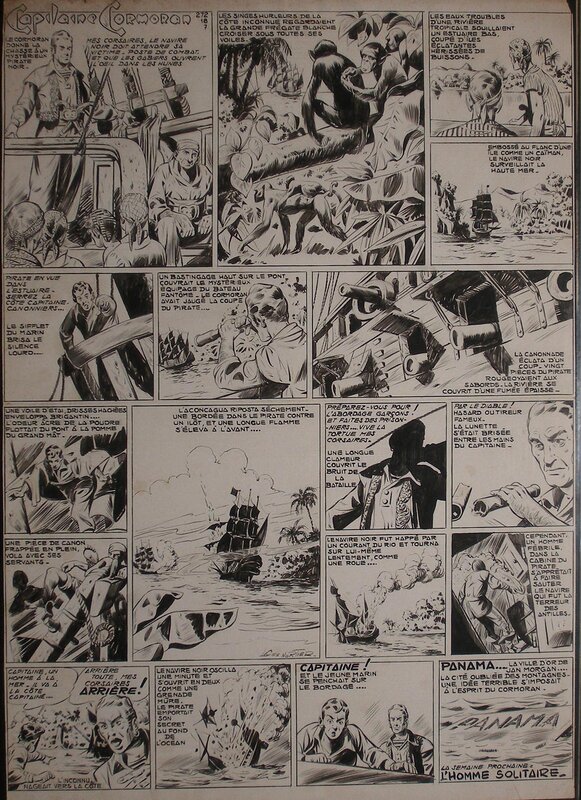 Capitaine Cormoran / Nortier et Ollivier - Planche originale