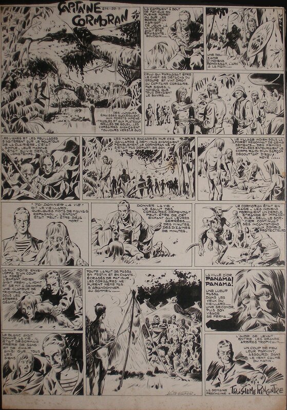 Capitaine Cormoran / Nortier et Ollivier - Planche originale