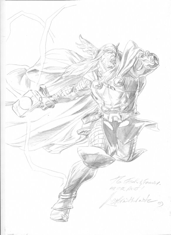 Doug Braithwaite Thor - Sketch