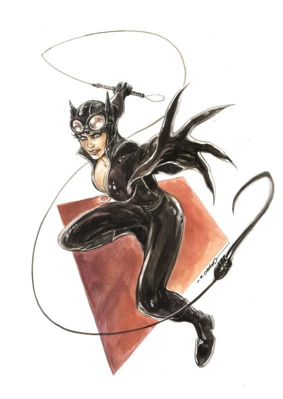 Romano Molenaar Catwoman - Original Illustration