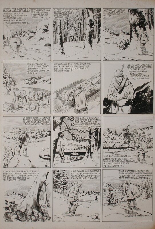 Sam Billie Bill Nortier / Lécureux - Planche originale