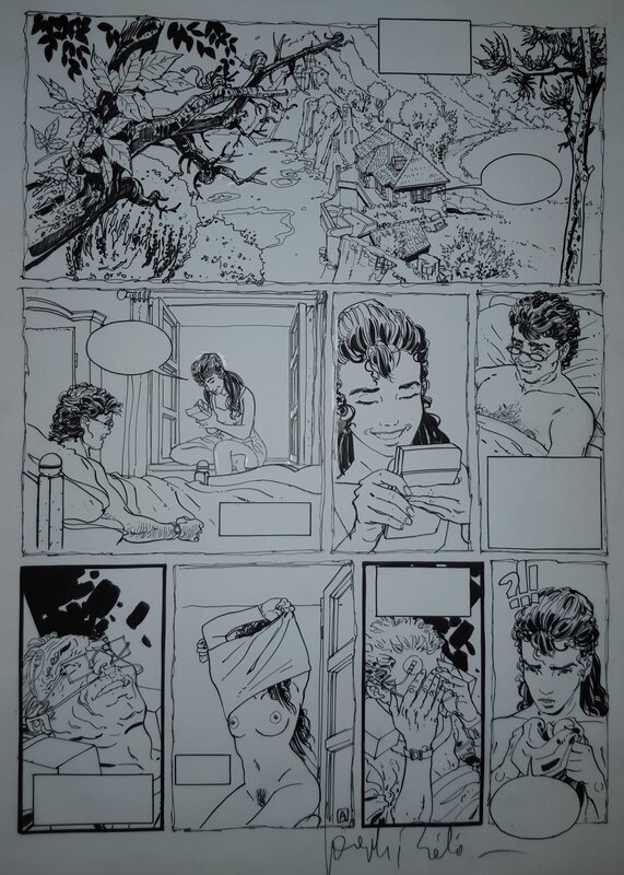 Béhé Joseph - Péché Mortel tome 2 planche A - Comic Strip