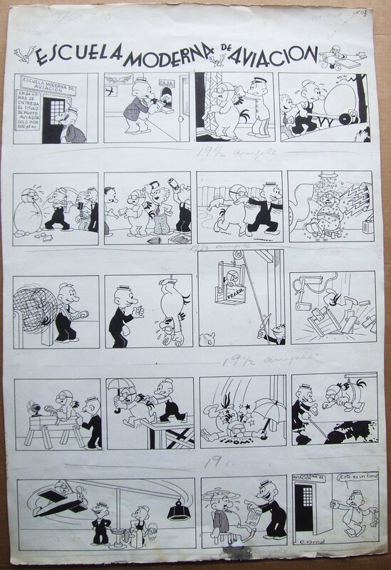José Cabrero Arnal, Apprendre à voler !! Je reconnais ici un chef d'escadrille - Comic Strip