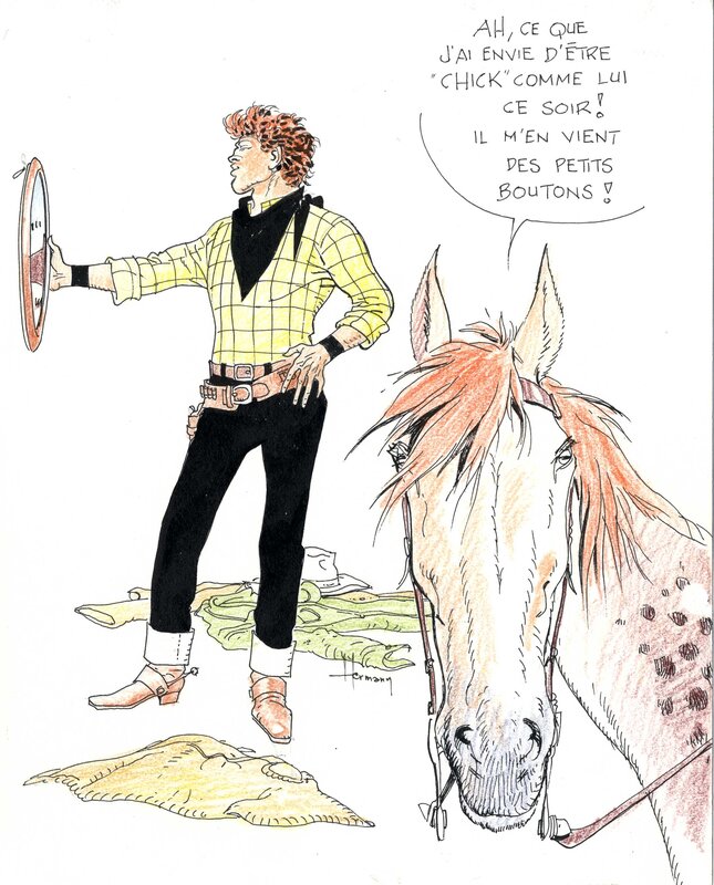 Comanche par Hermann - Illustration originale