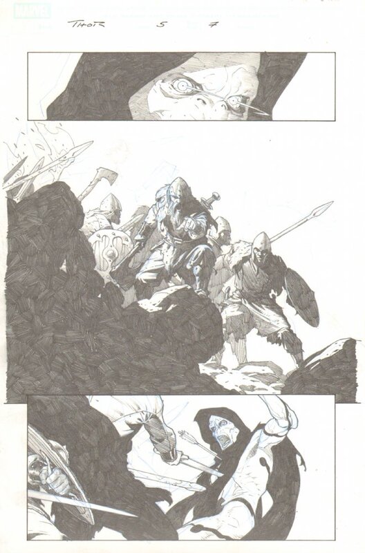 Esad Ribic, Thor: Gorr the god butcher's - Planche originale