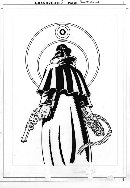 Bryan Talbot, Cover for Grandville Force Majeure - Original Cover