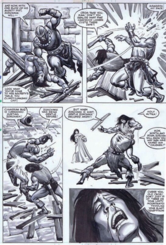 John Buscema, Alfredo Alcalá, Savage Sword of Conan #76 - Planche originale
