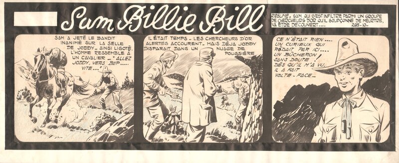 Sam Billie Bill Nortier / Lécureux - Planche originale
