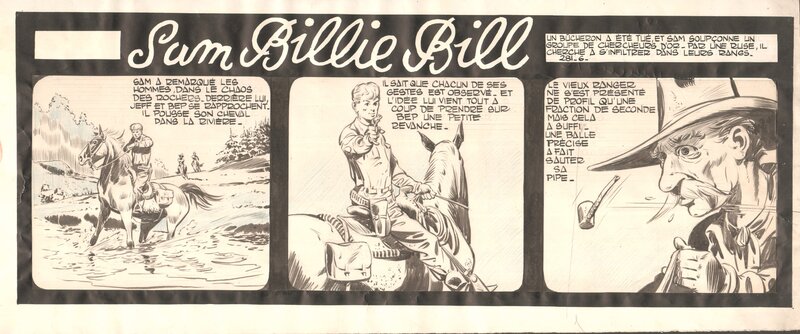 Sam Billie Bill Nortier / Lécureux - Planche originale