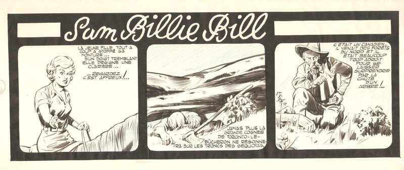 Sam Billie Bill Nortier / Lécureux - Planche originale