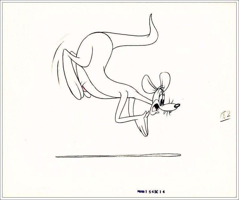 Tex Avery - Slap Happy Lion 1947 - Mother Kangourou - Planche originale