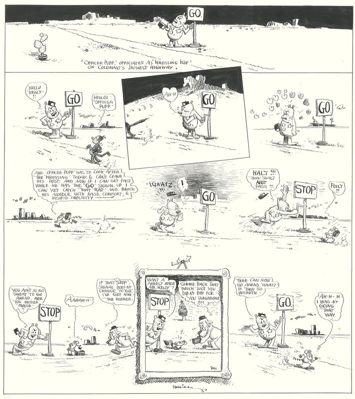 Krazy Kat (Sunday) par George Herriman - Planche originale