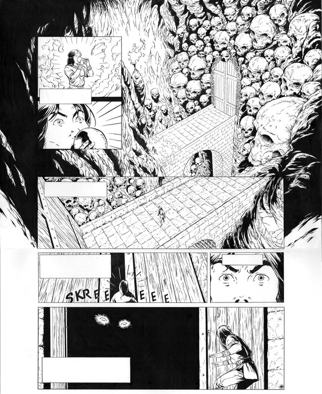 Merlin T3 page19 par Eric Lambert - Planche originale